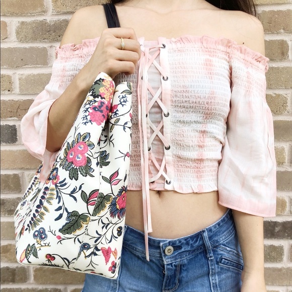 Gaby’sBagsT👜💕-Tory Burch Large Tote Flower - Picture 4 of 7